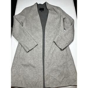 Banana Repubic Womens Wool Blend Open Front Gray Dress jacket Small